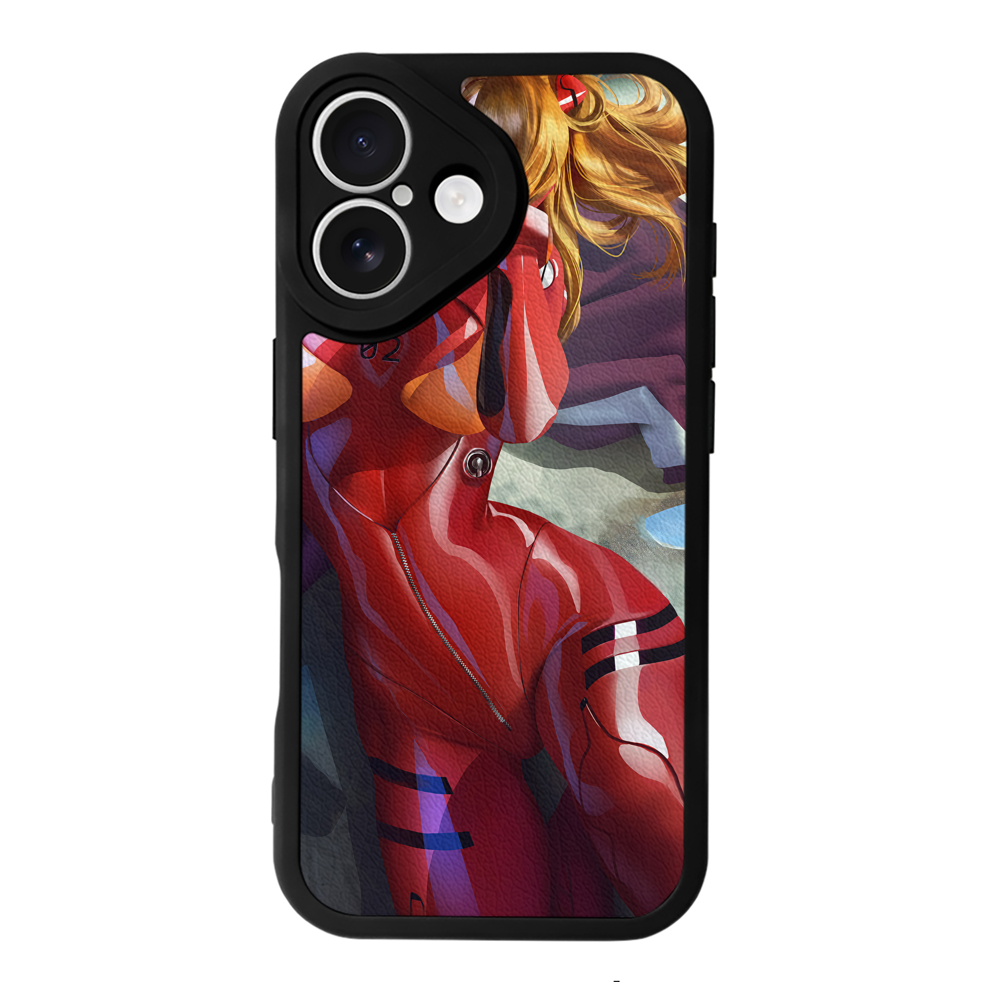 （画像用） EVA 新世紀エヴァンゲリオン 【iPhone 16シリーズ対応】シリコンスマホケース（レザー調） 材質：シリコン